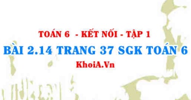 Bài 2.14 trang 37 SGK Toán 6 tập 1 Kết nối tri thức